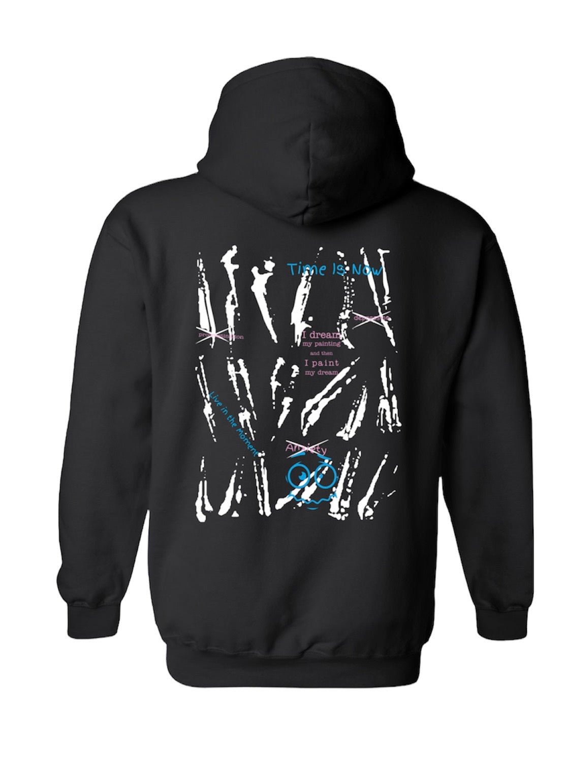 Time Is Now Paint Hoodie