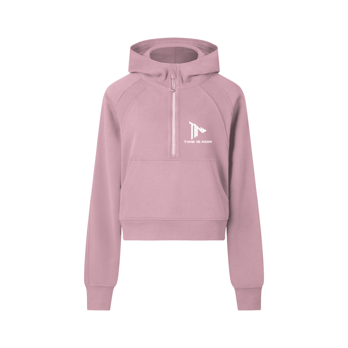 Cropped Half-Zip Hoodie