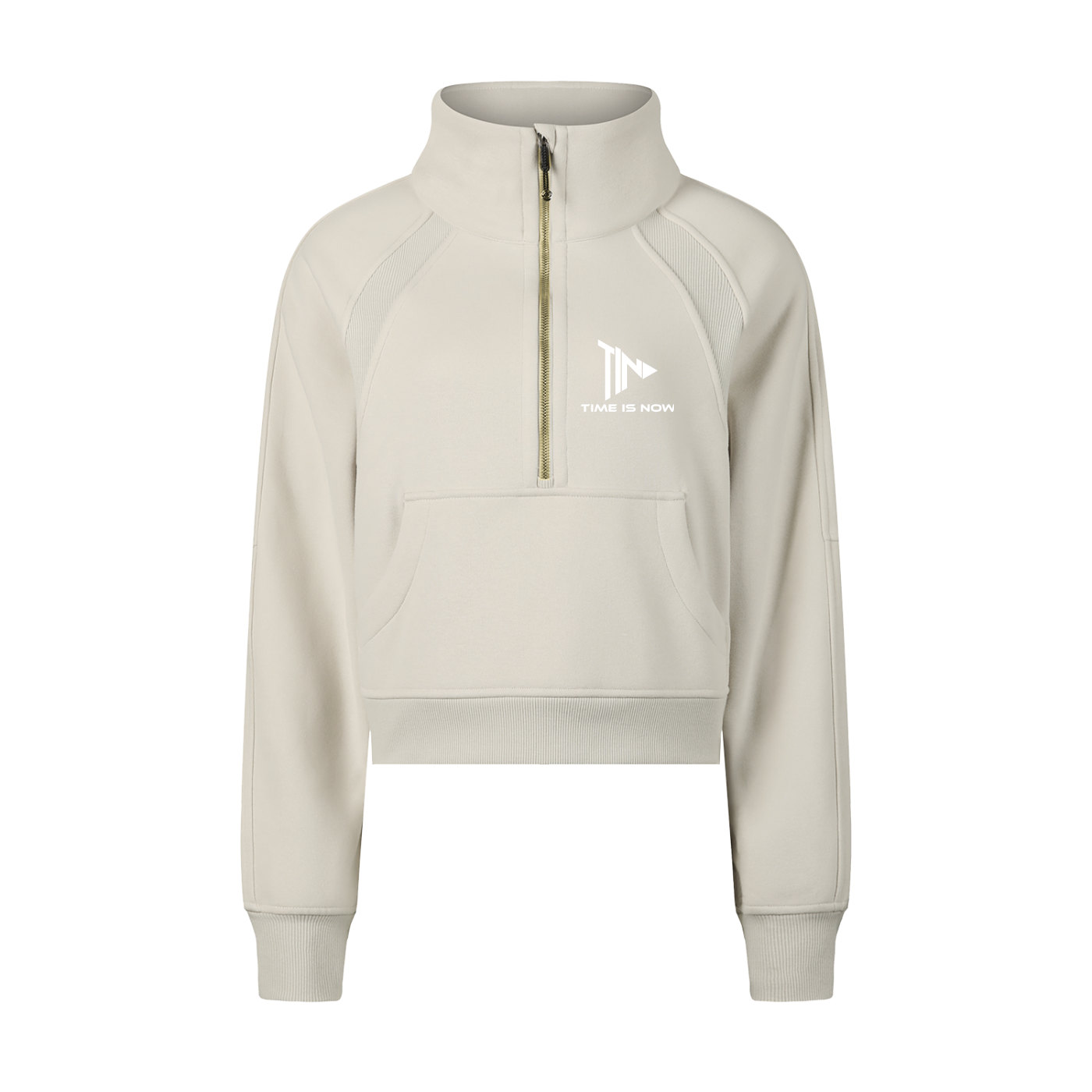 Time Is Now Cropped Lounge Hoodie