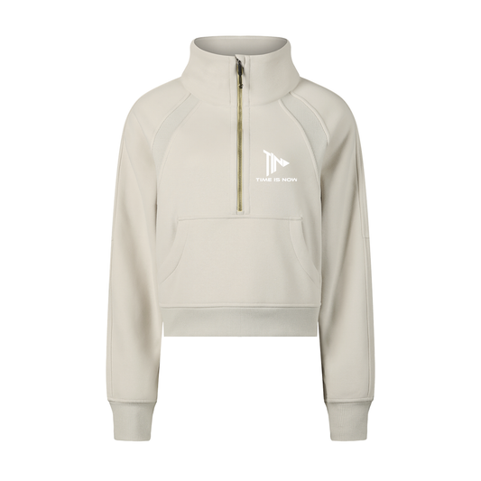 Time Is Now Cropped Lounge Hoodie